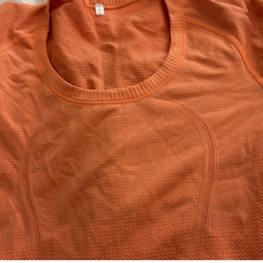 lululemon athletica Orange Long Sleeve Top